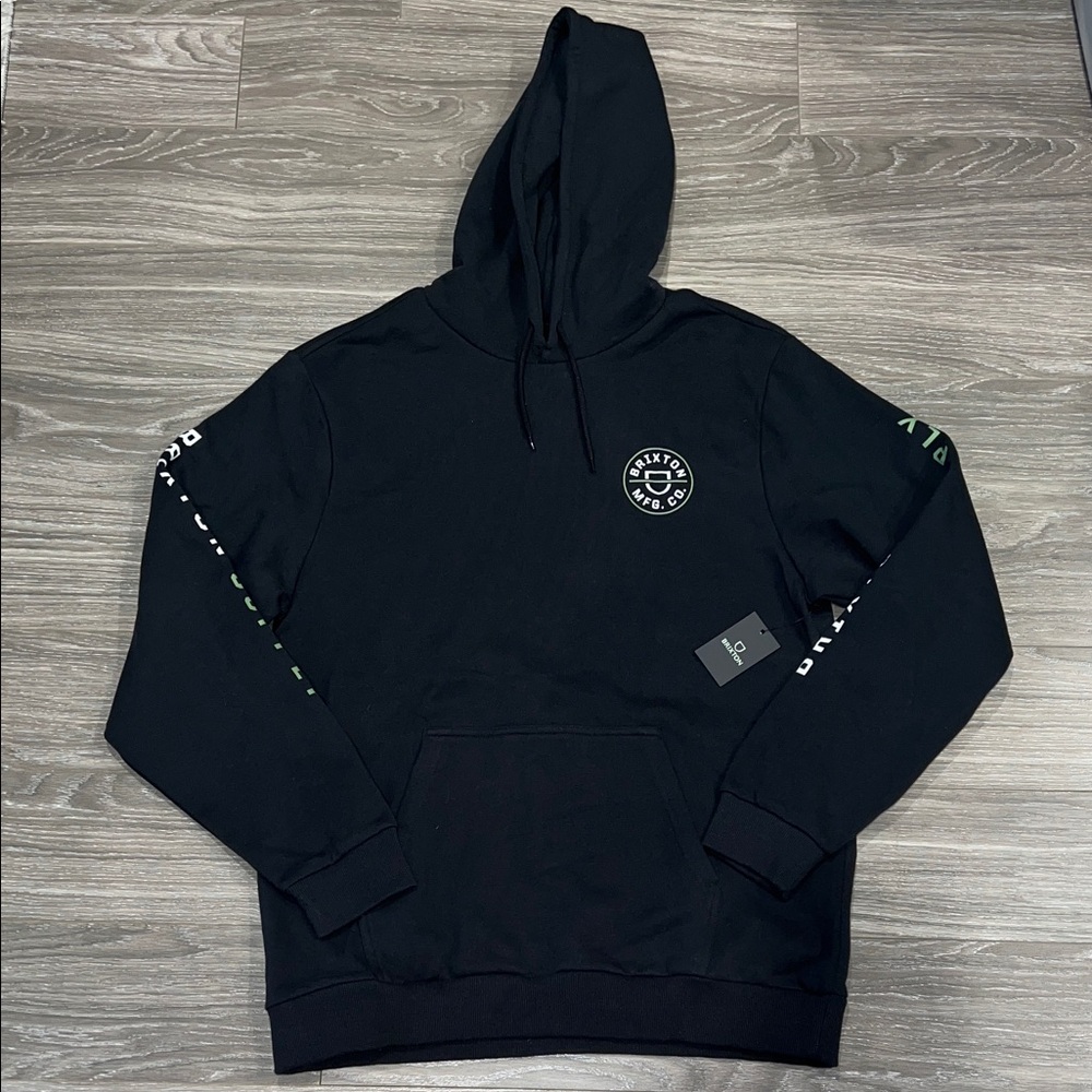 Brixton Black Hoodie with Logo